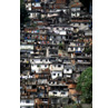Houses on the side of Cocovada mountain - Rio de Janeiro, Brazil
